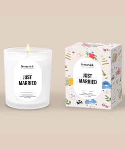 Just Married Candle