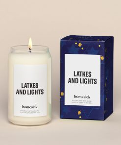 Latkes and Lights Candle