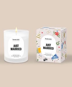 Just Married Mini Candle